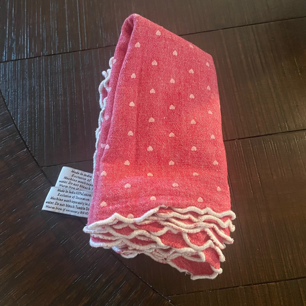 Storehouse Pink Hearts Placemats